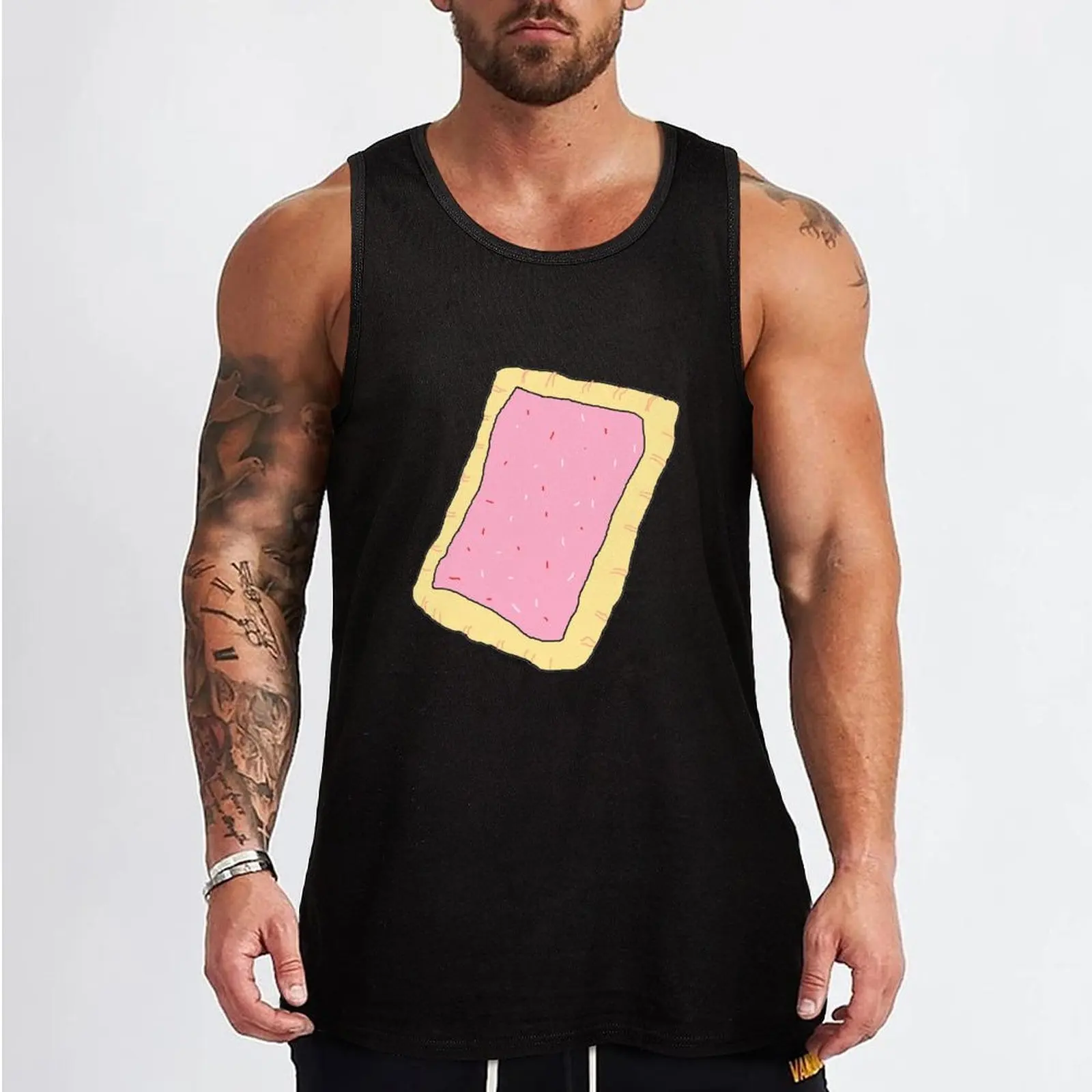 Pop tart. Tank Top sports t-shirts for men summer clothes man 2025