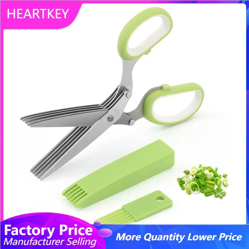 

Green Onion Scissors Multi-layer Kitchen Food Scissors Cutting Knife Herb Chopped Seaweed Onion Fruit Vegetable Tools