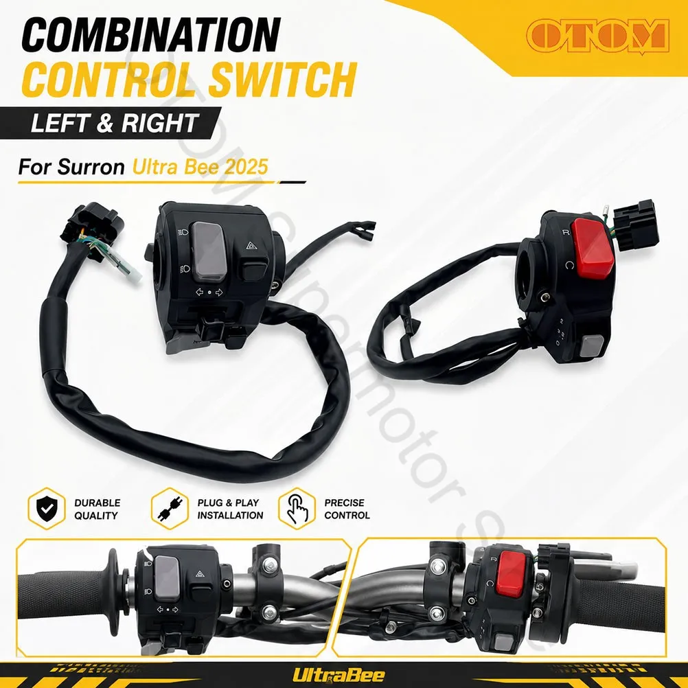 For Surron Ultra Bee 2025 Motorcycle Combination Control Switch Left Right Handlebar Controller ON/OFF SUR-RON UltraBee Electric