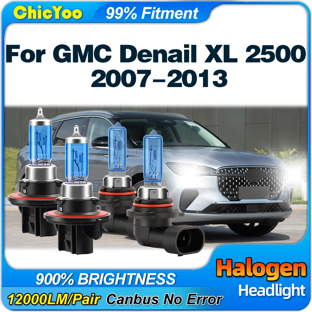 

Car Halogen Xenon Headlight Bulbs 200W High Low Beam Auto Fog Lamp 12V For GMC Denail XL 2500 2007 2008 2009 2010 2011 2012 2013