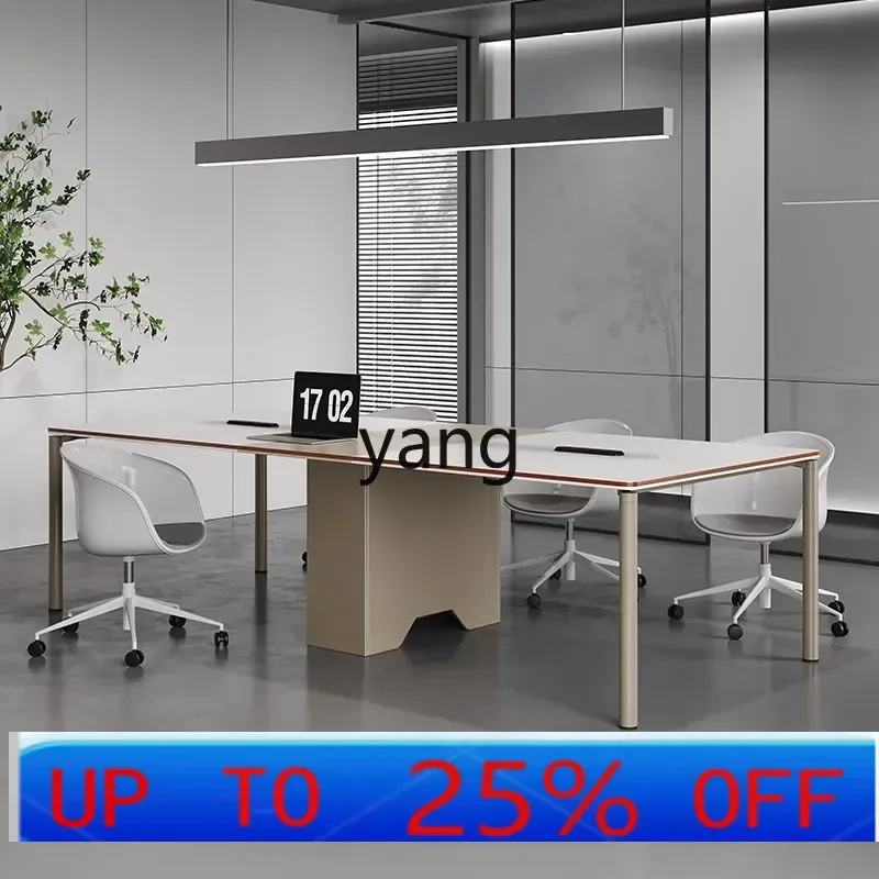 LH rectangular negotiation table and chair combination strip table industrial wind workbench