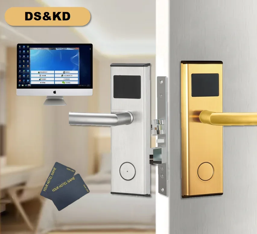 DiossoSmart Hotel Door Lock Swipe Card Unlock Hotel Lock System Access Bloqueio Da Porta Do  Inteligente Hotel