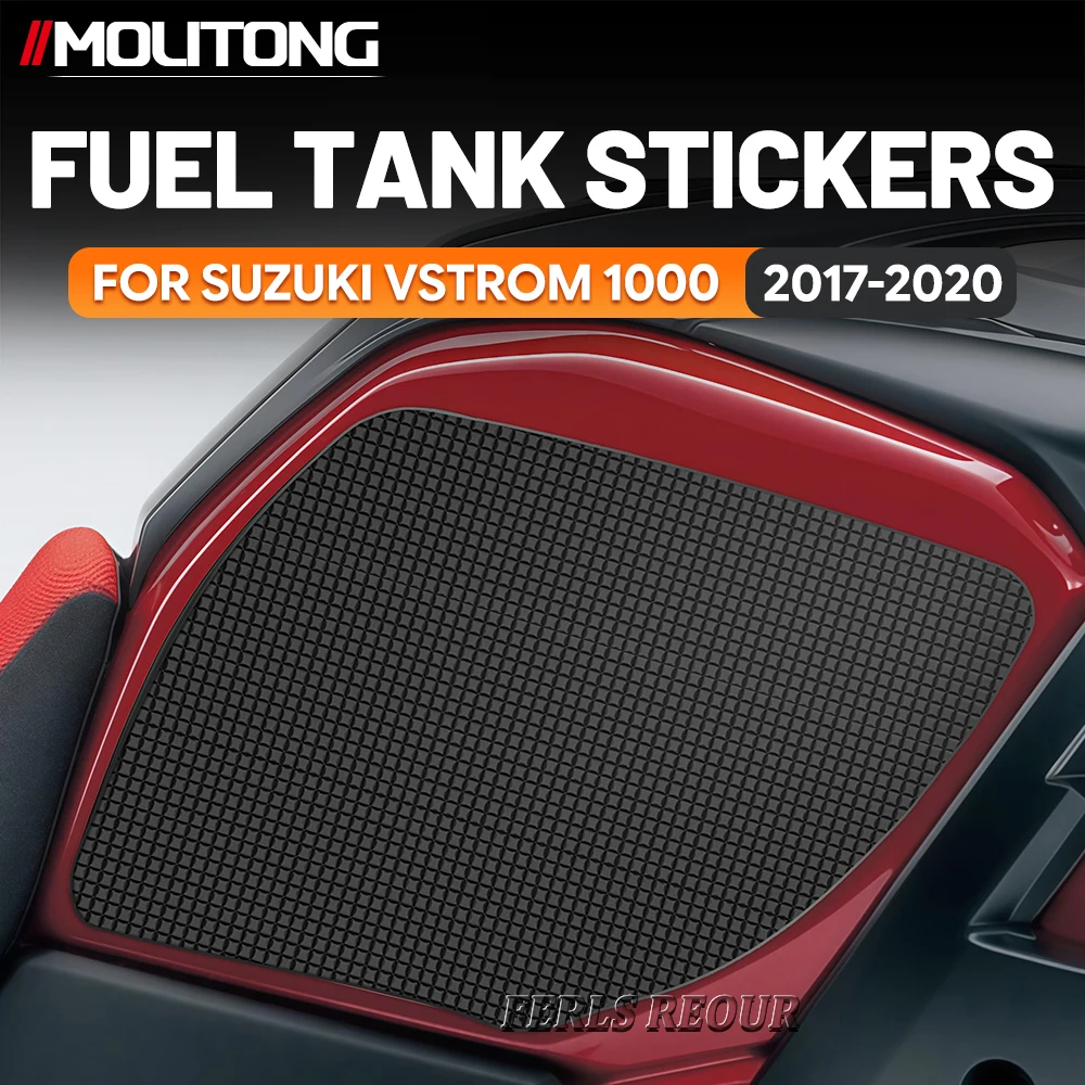 

For SUZUKI VSTROM 1000 2017-2020 Tank Side Grip Rubber Black Anti Slip Motorcycle Gas Tank Protector Anti Scratch Pad