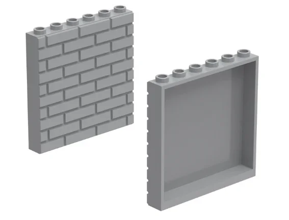 *Wall Panel 1x6x5 * 289 10 pcs DIY enlighten block brick part No.  Compatible With