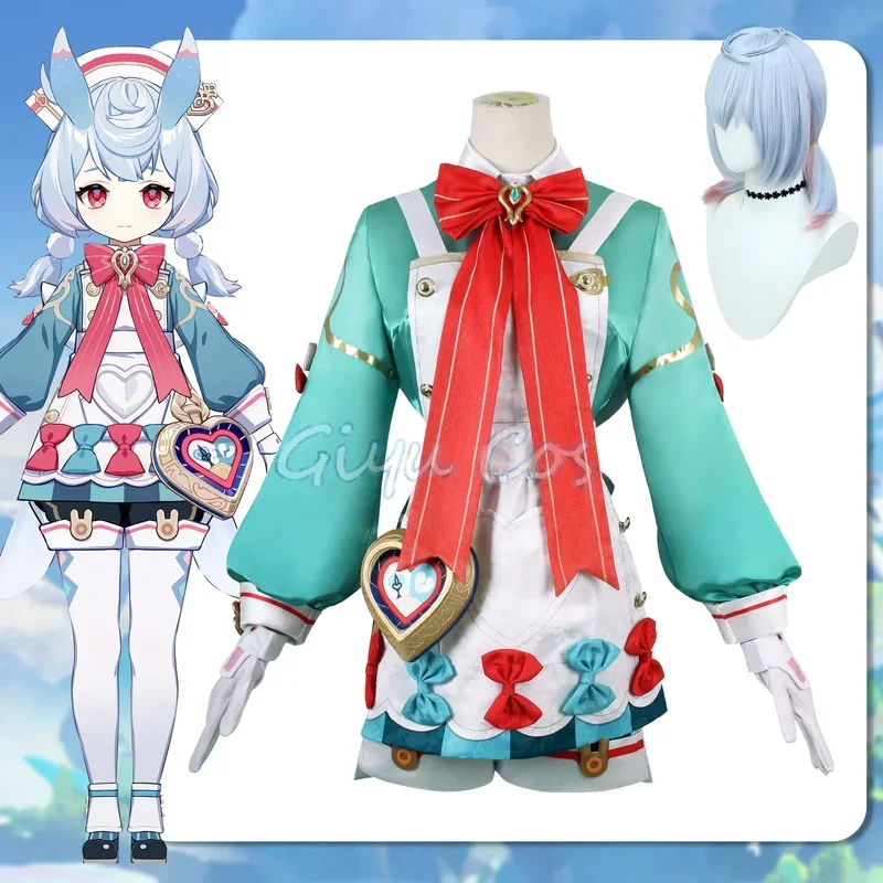 RT01 Genshin تأثير Sigewinne تأثيري حلي الكبار كرنفال موحدة شعر مستعار أنيمي هالوين ملابس تنكرية للحفلات النساء Gam * JK2 #2