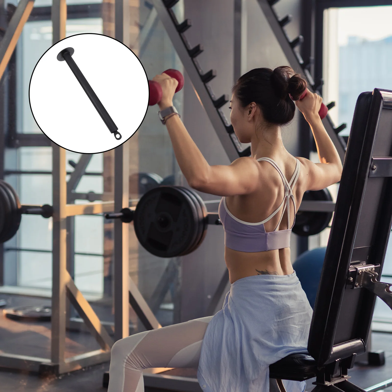 

Muscle Training Dumbbell Weight Bar Sturdy Steel Fitness Equipment For Home Workout Tool Strengthens Arms