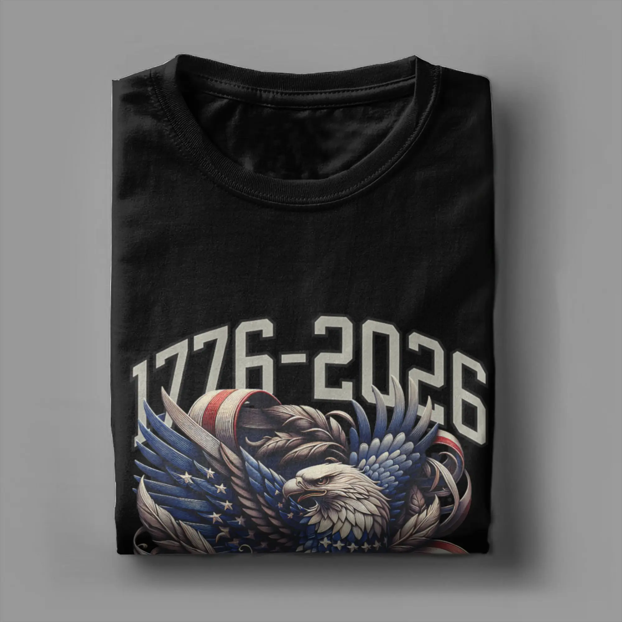 أمريكا 250th الذكرى النسر الولايات المتحدة العلم تي شيرت الصيف العصرية كول تي شيرت الرجال القطن س الرقبة تيز قصيرة الأكمام التي شيرت هدية