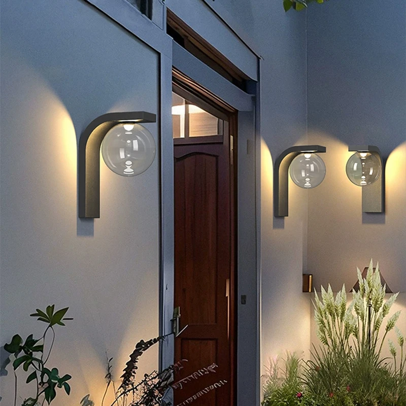

Wall lamp outdoor villa pillar waterproof balcony courtyard lamp door pillar wall lamp outdoor garden exterior