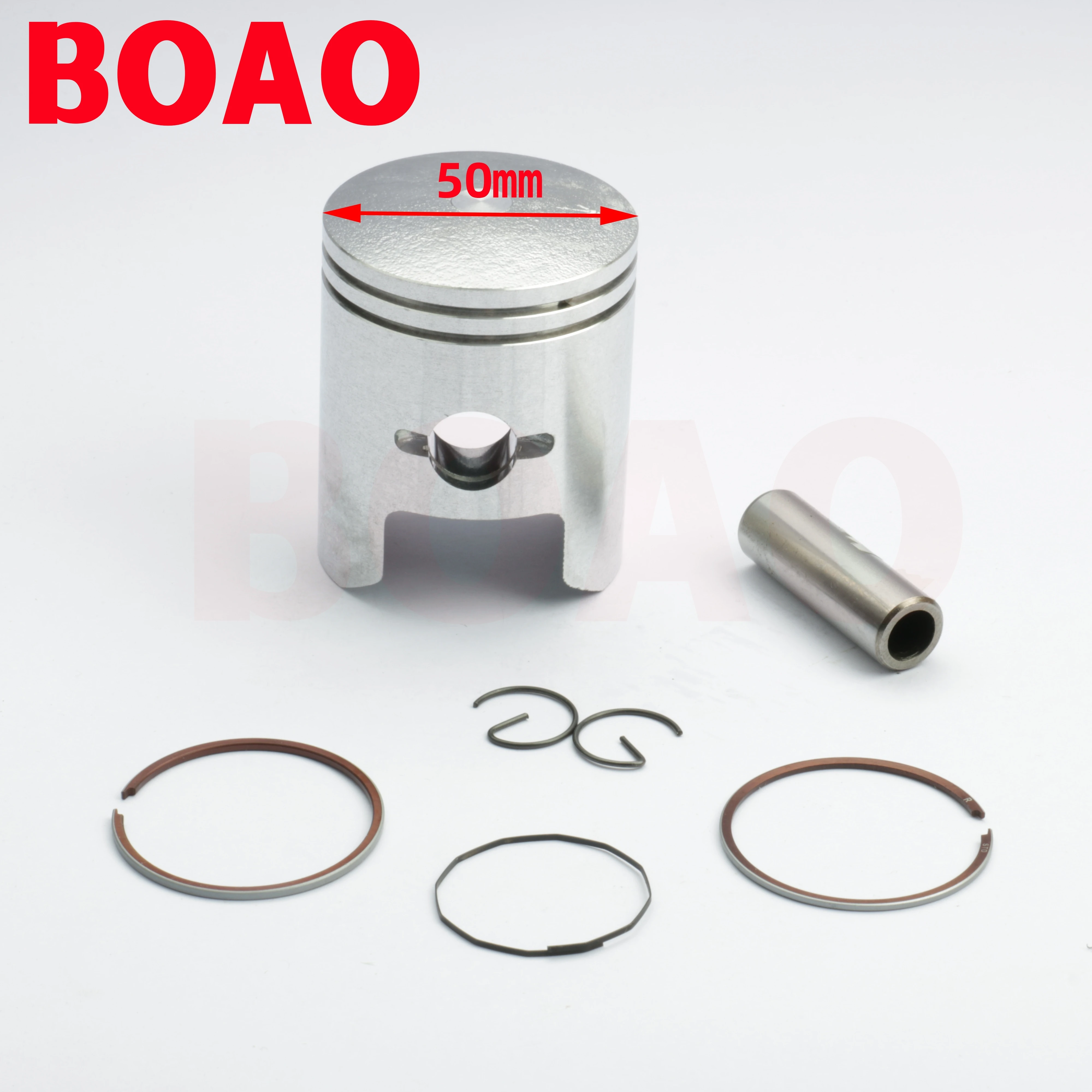 100cc Classic100 Motorcycle Piston Kit With Ring Set for Suzuki Jincheng Haojue AX100 Diameter 50mm Two Stroke Engine Parts STD