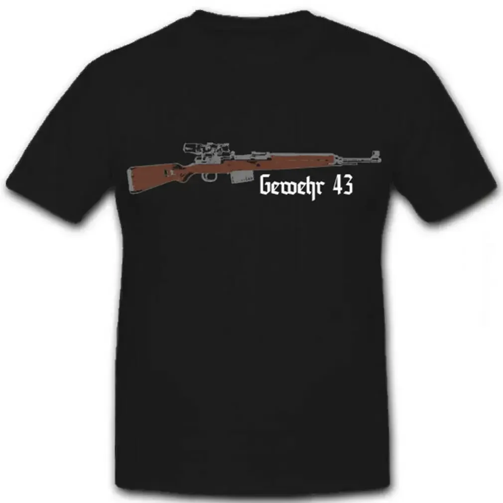 Gewehr 43 Mauser Caliber Semi-automatic Rifle T Shirt .Summer 100% Cotton Mens T-shirt Casual O-Neck Short Sleeve Tshirt New