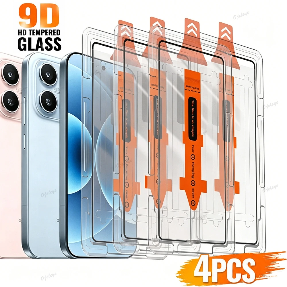 Einfach zu installierende Panzerglasfolie für Xiaomi 17/17 Pro Max Displayschutz Xiaomi Mi 15T Pro 14 14T 13 T 13T 12T 11T 11 Lite 11X.