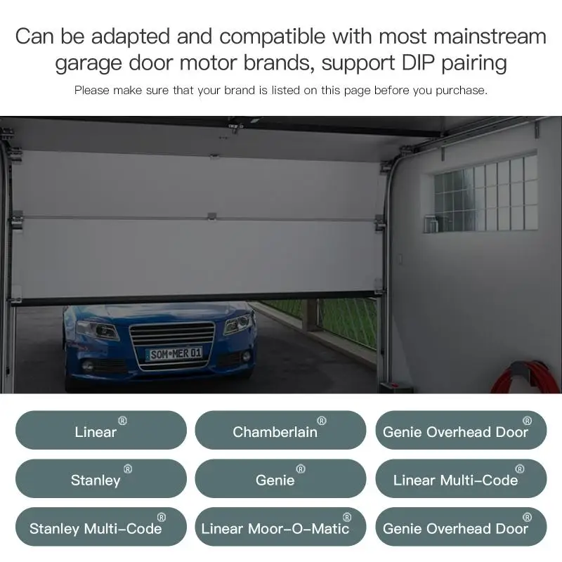 Tuya WiFi باب المرآب تحكم المنزل الذكي الباب الاستشعار فتاحة عدة لا الأسلاك العالمي المرآب عن طريق أليكسا جوجل المنزل