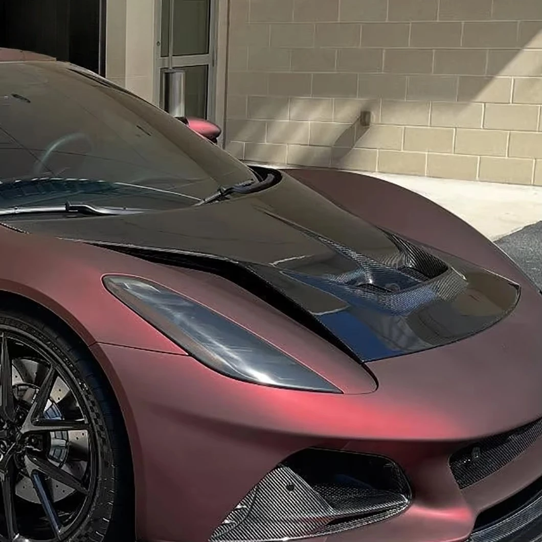 PU-Design Dry Carbon Fiber Engine Hood for Lotus Emira V Style Upgraded Body Kit Car Accessories Aerodynamic Kit Flawless