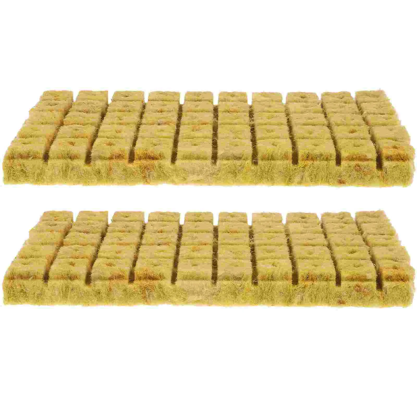 100 Pcs Gardenrock Woolasbestos Plant Soil Soilless Block Grow Cubes Plugs Cultivation Nutrient Nursery Perlite for Plants