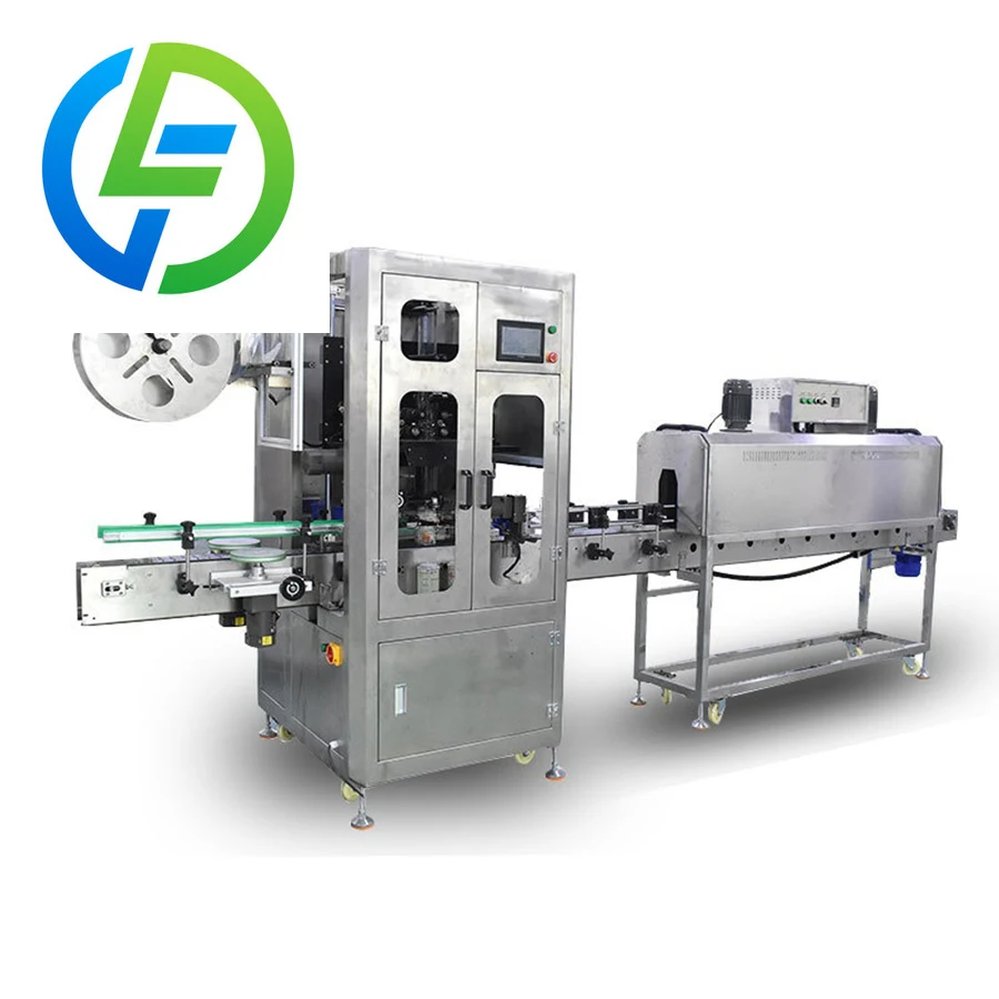 Shrink Sleeve Wrap Labeling Machine Automatic Drinking Water Mineral Water Beverage Bottle Jar Battery Sleeve Label