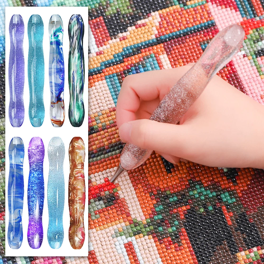 

Diamond Painting Resin Pen Stylus Mosaic Art Tool with Metal Pen Tip Compatibility for Precise Diamond Painting