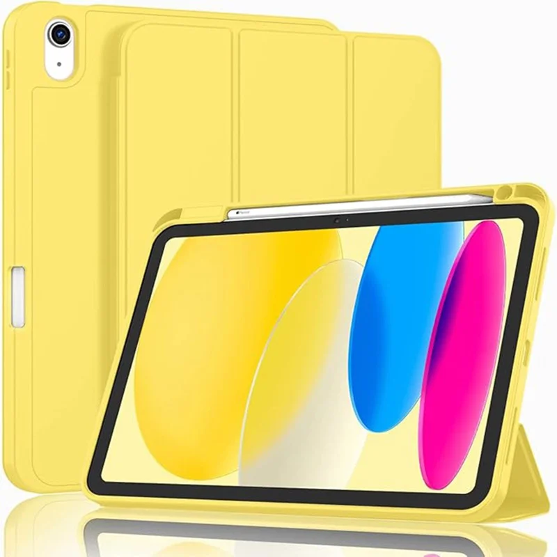 Für iPad Mini 6 7 10. 11. Generation A16 Hülle Dreifach Faltbare Magnetische Stoßfeste Standhülle mit Stifthalter – Detail 9