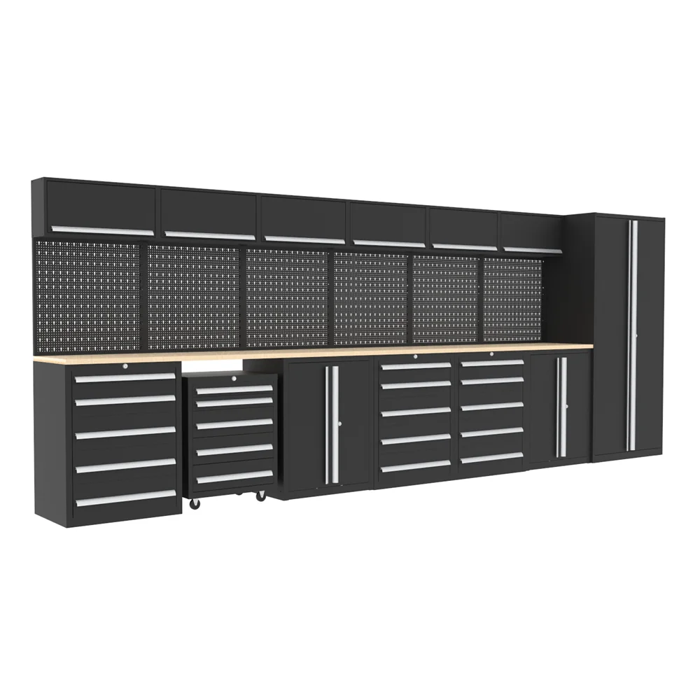 JZD Workbench Rolling Tool Box Garage Tool Cabinet Set  Garage Storage Cabinets System for Workshop