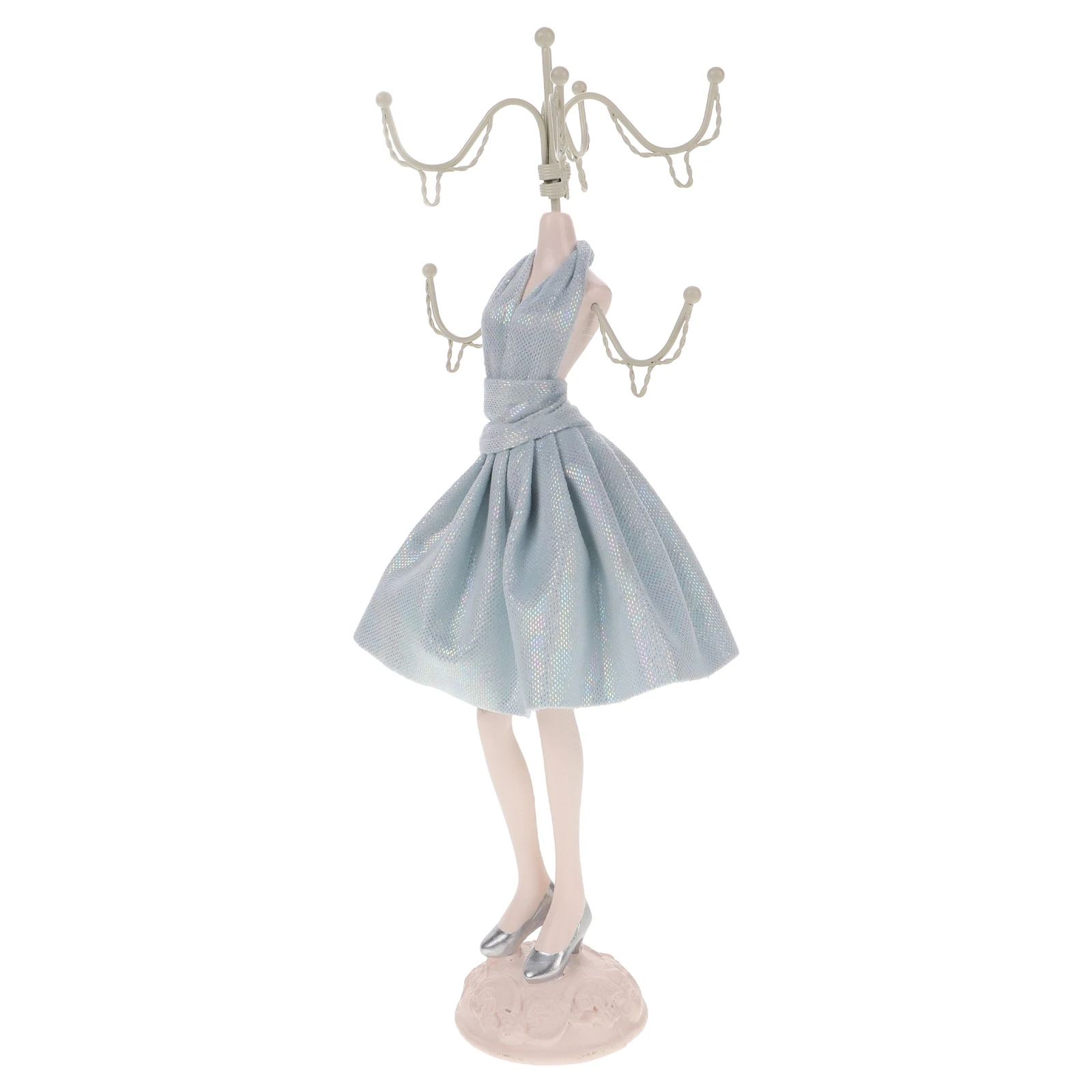 Jewelry Rack Necklace Showcase Organizer Vintage Style Jewelry Mannequin Pendant Display Stand For Selling Necklace Display