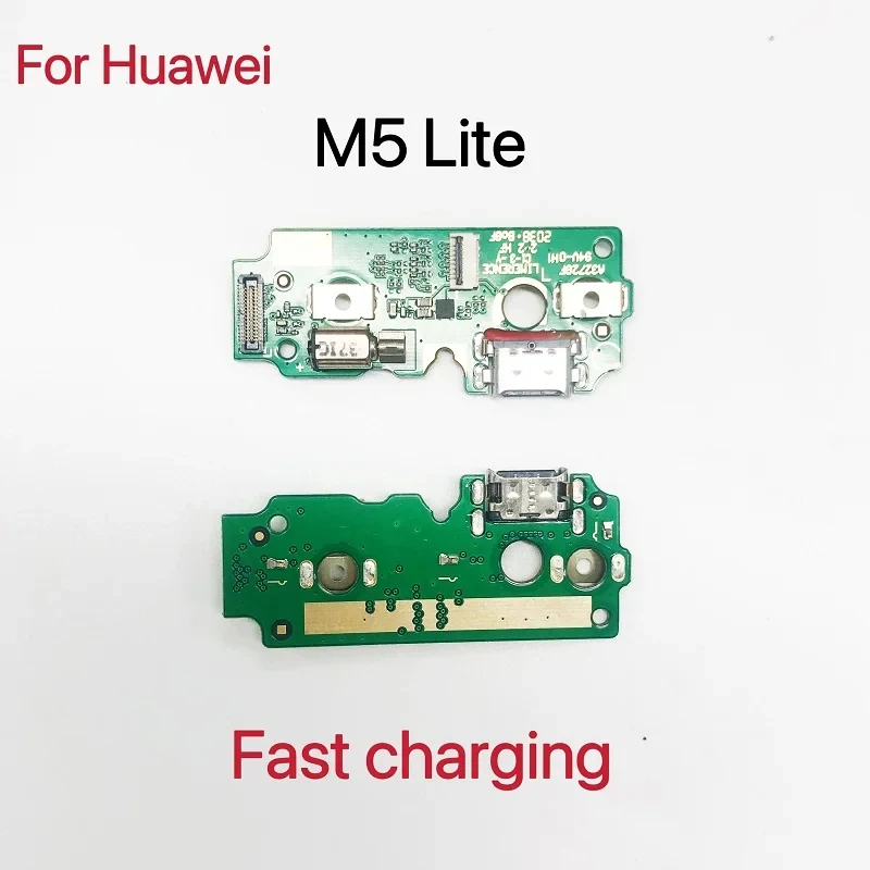 USB Charging Dock Port Socket Jack Plug Connector Charge Board Flex Cable For Huawei M5 Lite BAH2-W09/AL10
