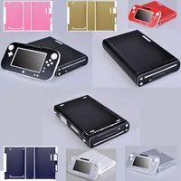 Protector de pegatina de piel de vinilo de fibra de carbono disponible en 7 colores para pegatinas de pieles de Nintendo Wii U y Gamepad
