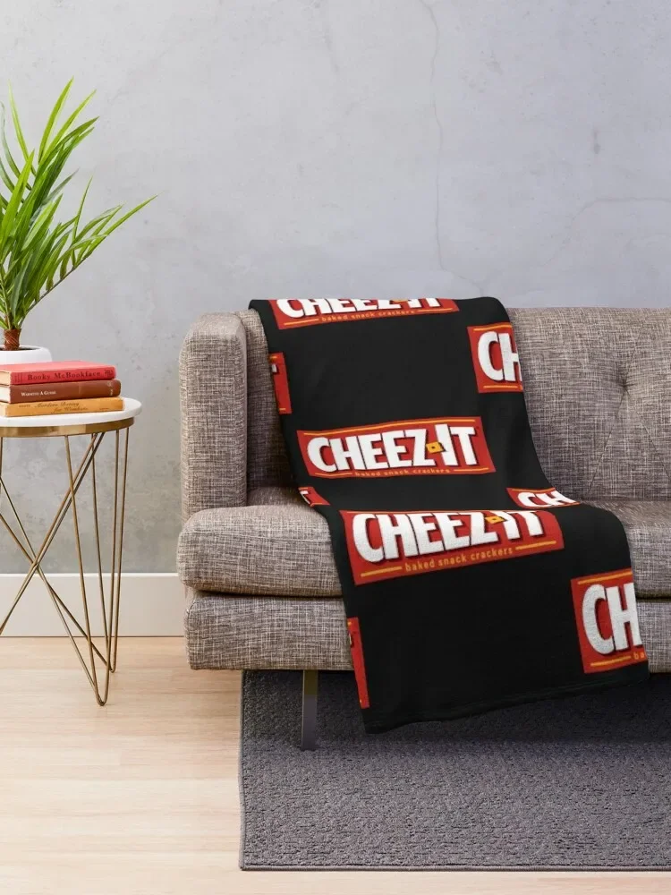 Cheez It Logo Throw Blanket Warm Hair Hairy Blankets