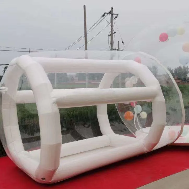 Outdoor  White PVC Inflatable Jump House Castle  Bubble House Wedding Party Kids Play Game for Sale