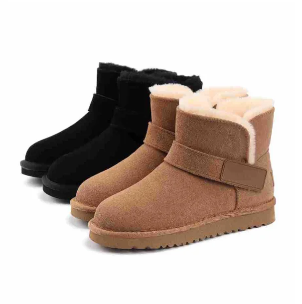 Fashionable and minimalist women's shoes, warm and comfortable snow boots, winter shoes, women's cotton boots