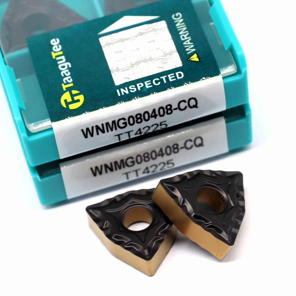 10Pcs WNMG080412 CQ TT4225 Carbide Inserts External Turning Tools Machine Tool Parts Lathe For Processing Steel