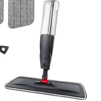 Mop a Spruzzo per la Pulizia dei Pavimenti, Mop in Microfibra con Bottiglia da 700ML, 3 Panni Lavabili per Pavimenti in Legno, Piastrelle, Legno, Casa, Cucina