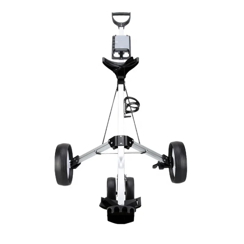 Foldable Golf Trolley, 4 Wheel, Caddie Push, Professional Custom