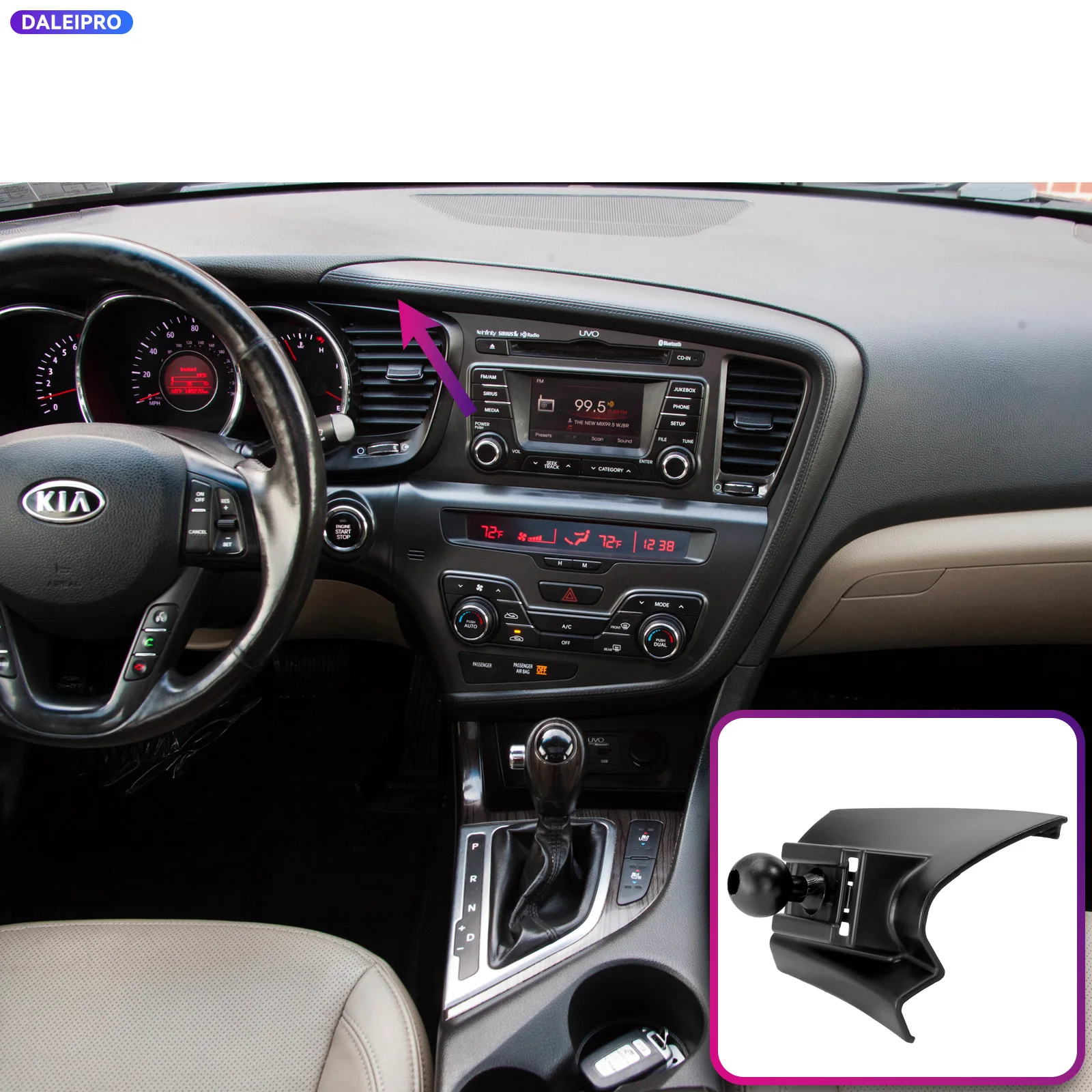 Base para Teléfono Móvil Específica para Kia Optima 2011 2012 2013 K5, Soporte Inteligente para Teléfono de Coche con Carga de 66W, Accesorios