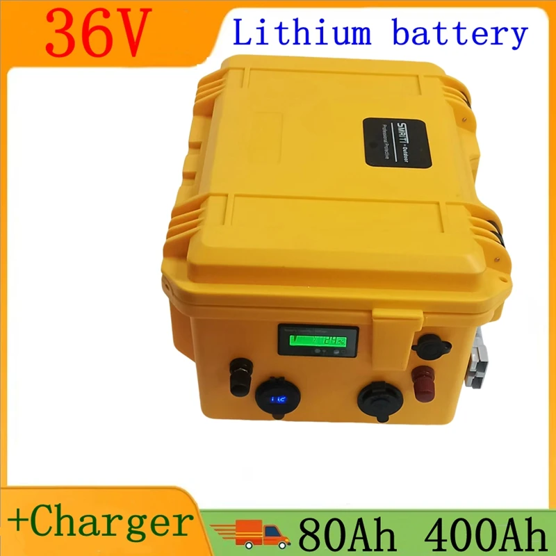 

36V 40Ah 50Ah 80Ah 100Ah 200Ah 300Ah 400Ah lithium ion battery pack for 4000W 2000w tricycle scooter boat Solar energy EV