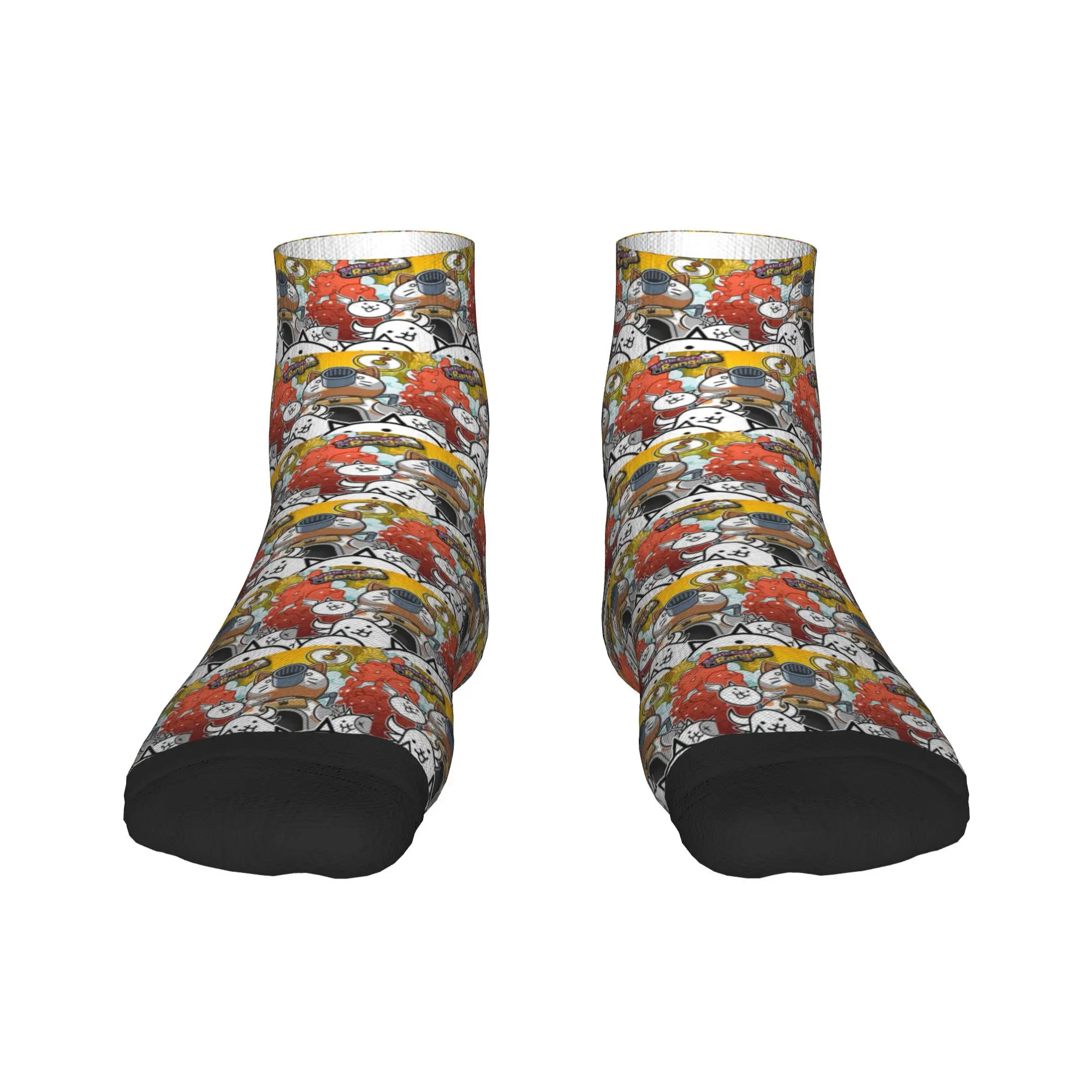 

Носки с боевыми кошками, чулки высокого качества в стиле Харадзюку, всесезонные носки, аксессуары для унисекс, рождественские подарки