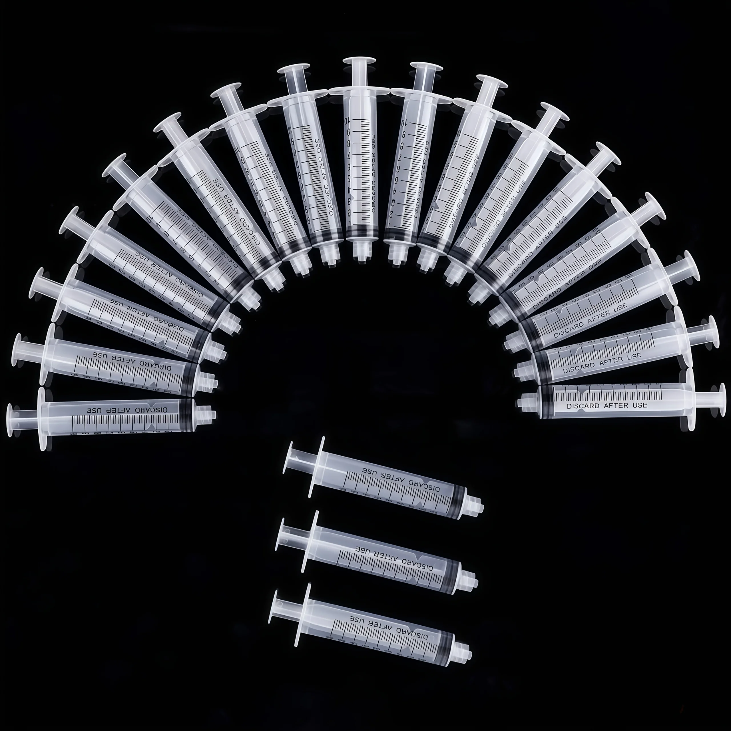 10ML／20ML Needle-less Plastic Syringe, for Ink Transfer and Craft, Feeding Pet Animals, Applying Oil or Glue