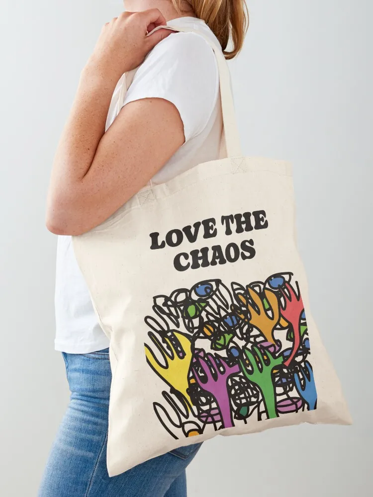 

ABSTRACT EYES & HANDS Tote Bag Handbags cute tote bag canvas tote bag Fabric