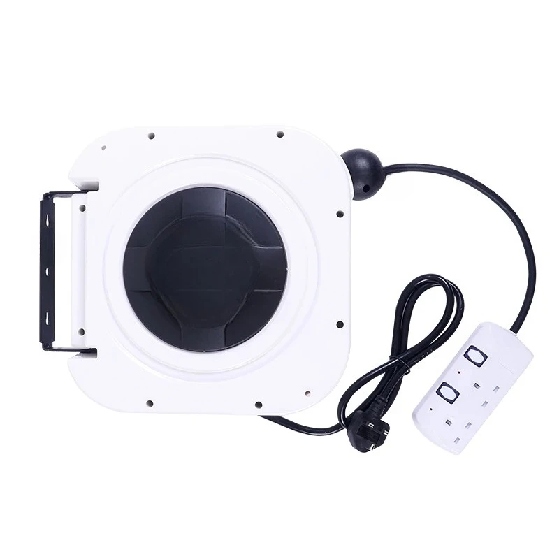 Indoor and outdoor automatic recycling telescopic storage winding device socket electric drum