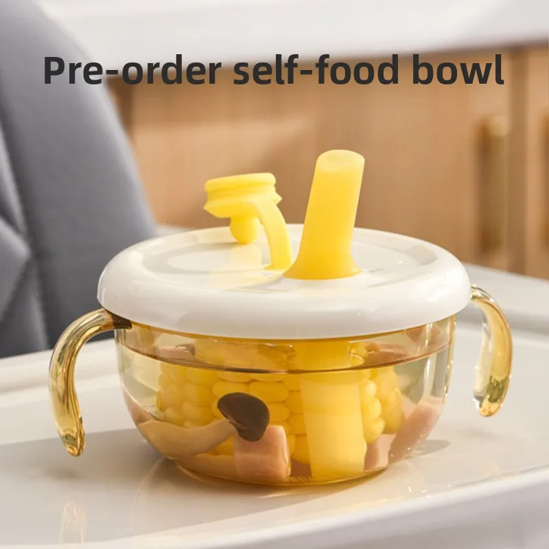 

Соломенная миска для детских напитков, еды рисовой пасты, напитки отвара и подачи воды. Специальная посуда для детей