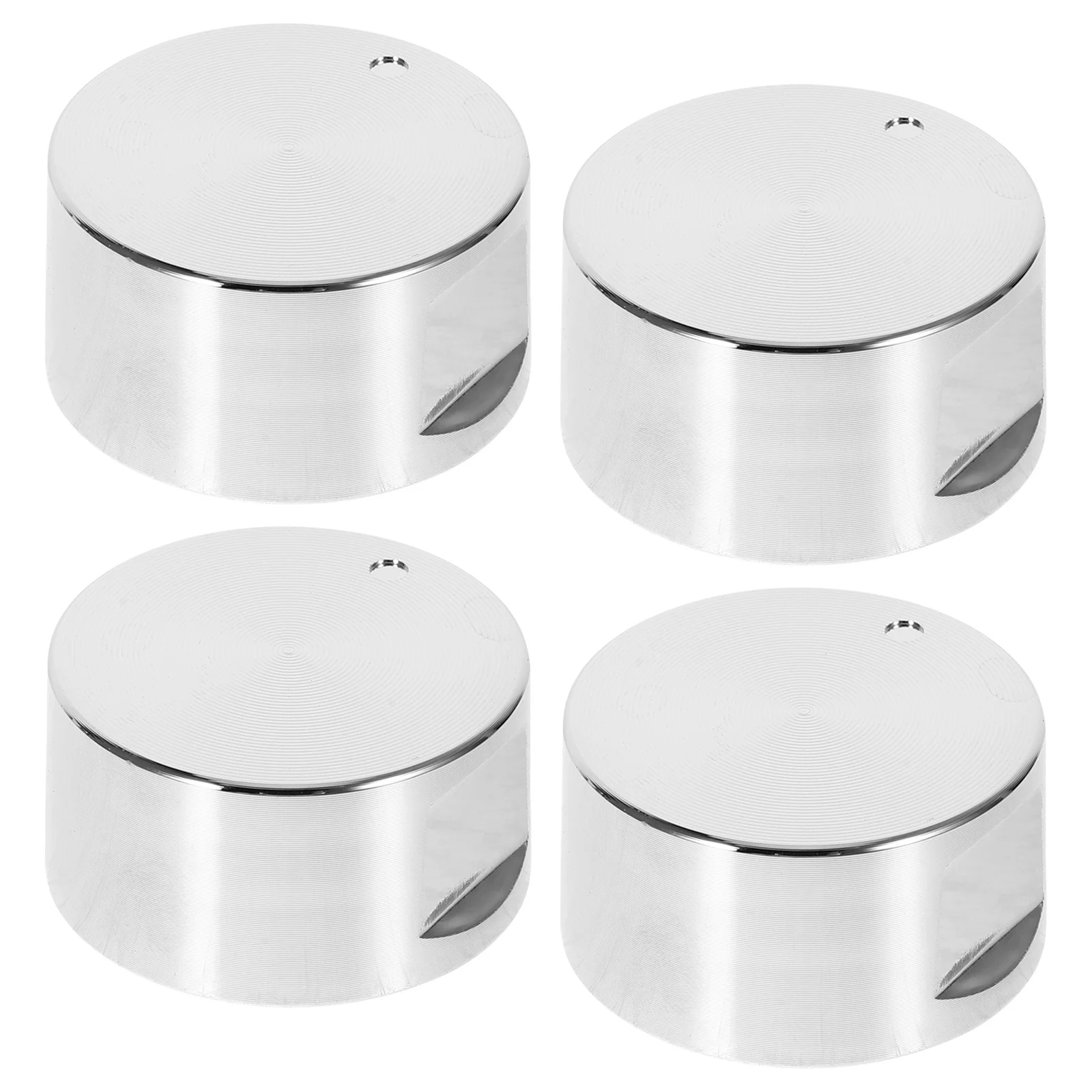 

4Pcs Zinc Alloy Gas Stove Knobs Smooth Control Knobs Replacement for Oven Cooker Range Burner Metal Gas Range Knob