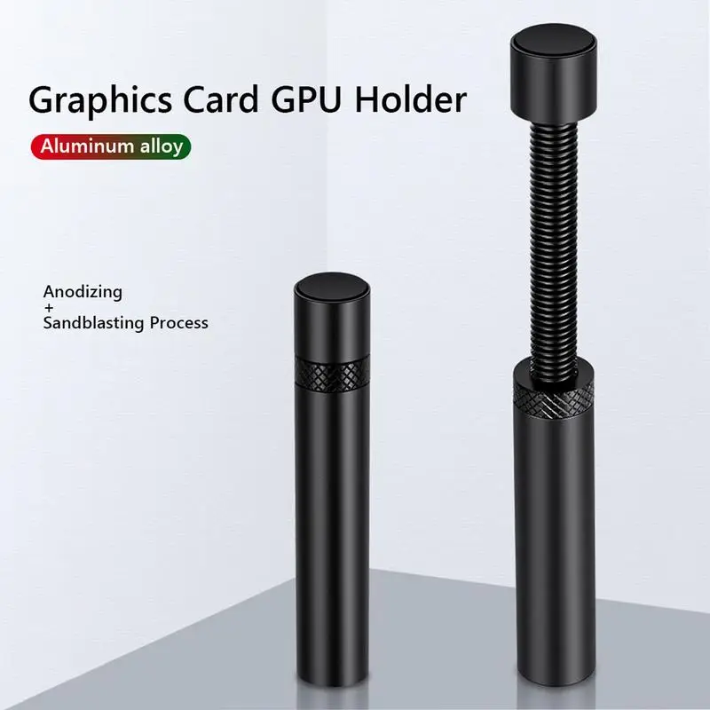 Graphics Card GPU Holder Adjustable Telescopic Rotary Screw Aluminum Alloy Support Vertical GPU Bracket GPU Video Card Holder