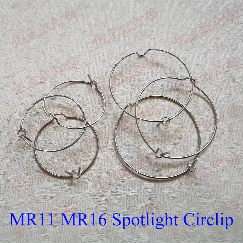 MR11 MR16 Circlips Light Cups Snap Buckles Clips LED Spotlight Bracket Clips Clasp Stand Lights LED Rear Front Snap Spring Clips