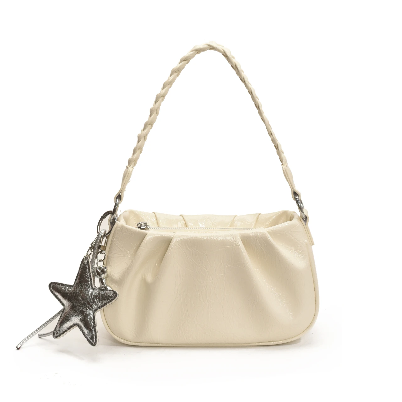 

Women handbags.Minority design bag women's 2025 new summer fashion Messenger bag casual one-shoulder underarm pleated cloud bag