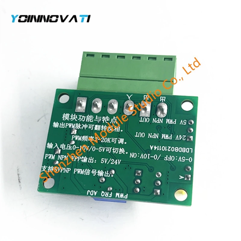 DC 0-5V/0-10V to 0-100% Analog Input Voltage to PWM Signal generator PLC AD Converter Module PNP-PWM/NPN-PWM 5V 24V Level output