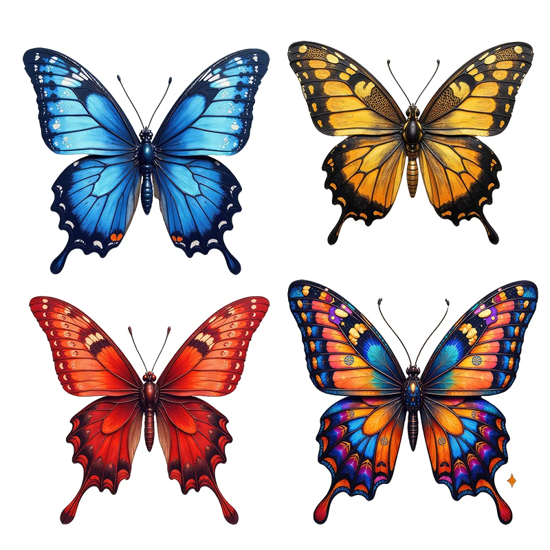 Three Ratels CF63 Beautiful butterfly PVC self-adhesive paper for home decoration car body decals