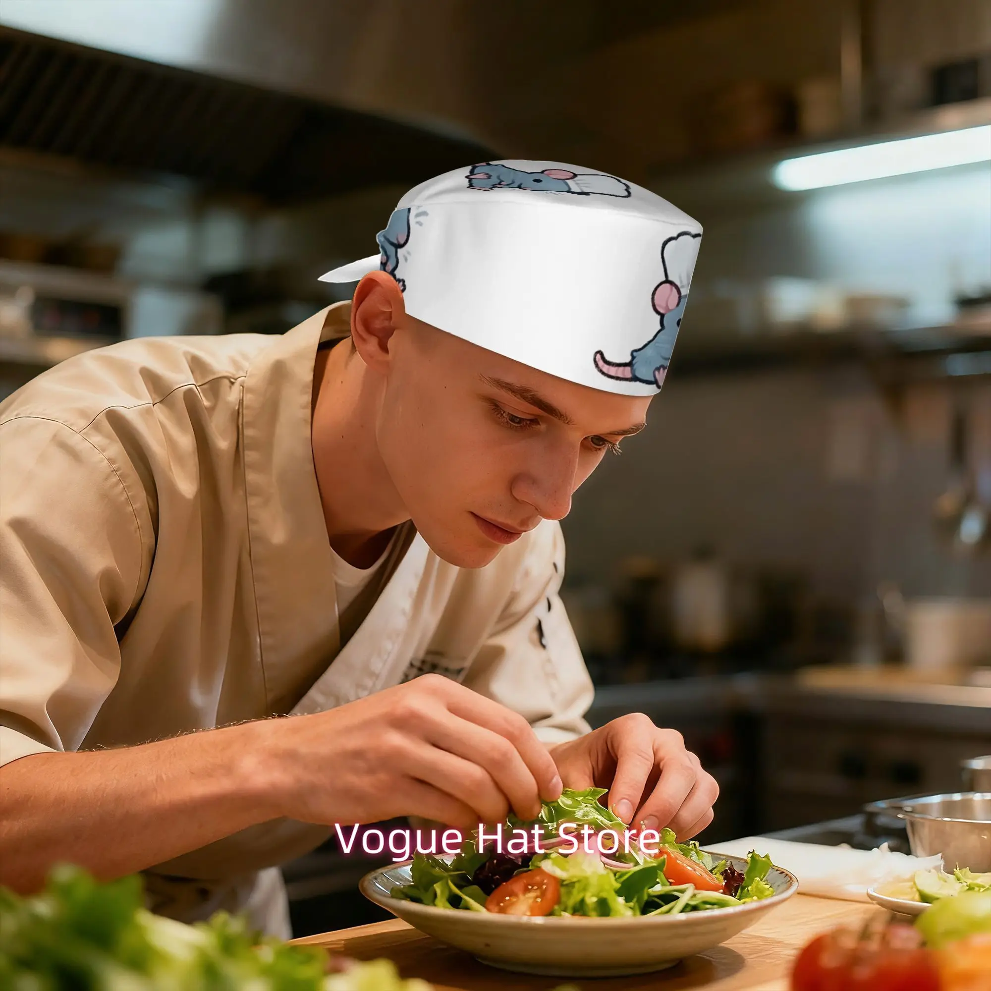1pc of Work Cap Featuring a Cute Chef Mouse Design, a Delightful Kitchen Cooking Accessory, And Charming Culinary Headwear for a