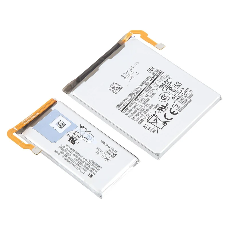 For Galaxy Z Flip7 SM-F766 1189mAh 2985mAh EB-BF766ABY + EB-BF767ABY Battery Set
