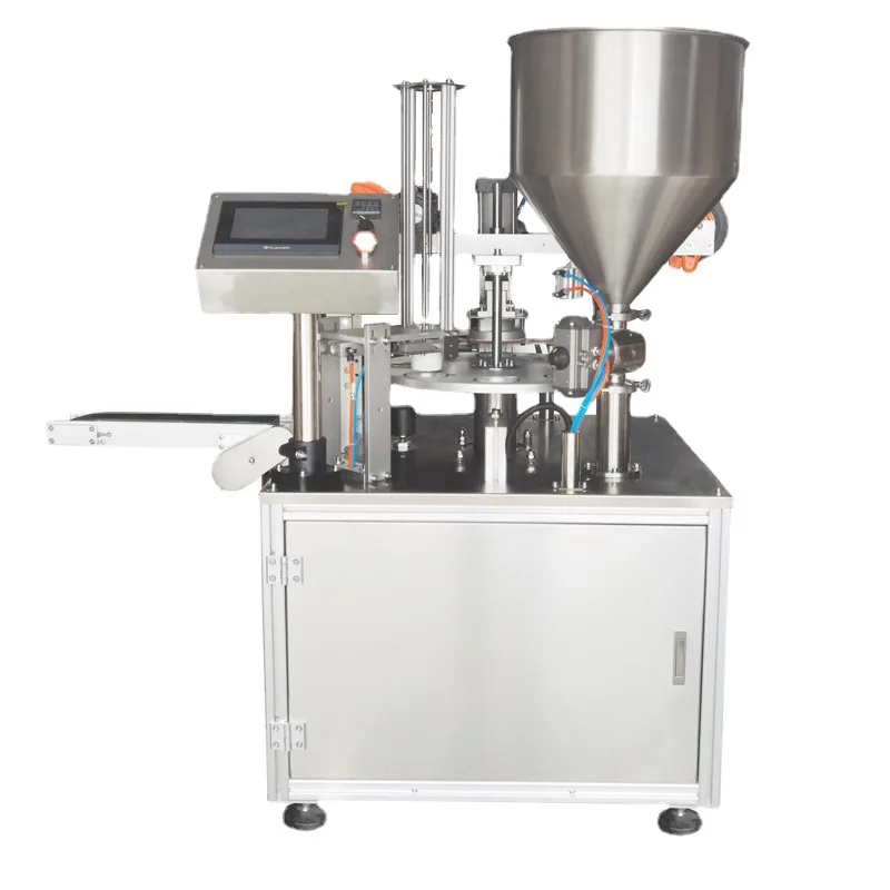 Sanying Semi Automatic Toothpaste Sealing Machine   Cream Paste Tube Sealer Plastic Tube Eye Cream Filling and Sealing