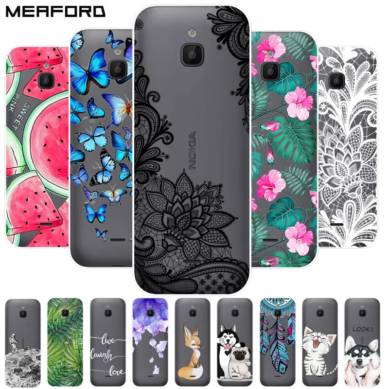 For Nokia 6300 4G Case Cartoon Soft Silicone Clear TPU Cover for Nokia 6300 4G Phone Cases TA-1294 TA-1291 TA-1287 TA-1286 Funda