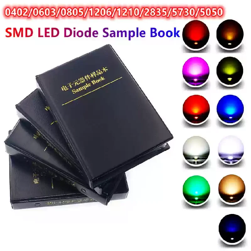 

NEW LED Chip Light Emitting Diode Package 0402/0603/0805/1206/1210/2835/5730/5050 Sample Book Component Catalog Free shipping
