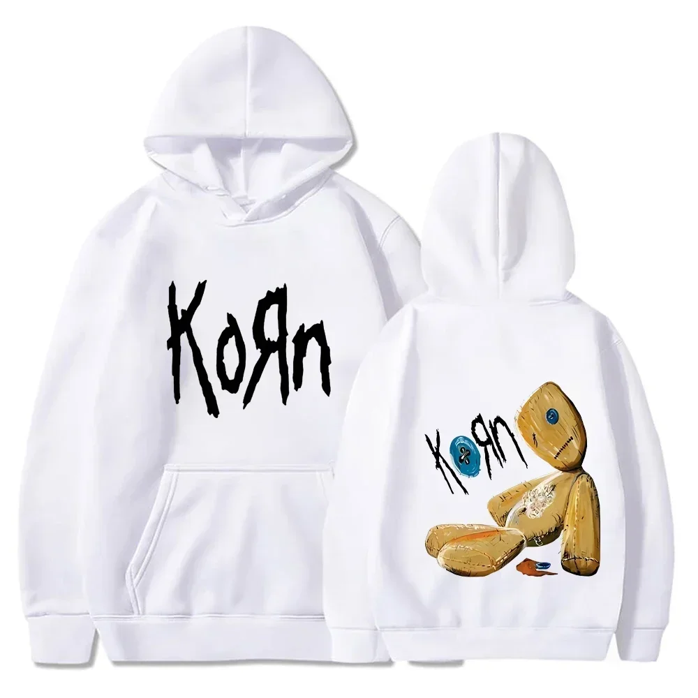 Korn Rock Band Print Hoodie Herren Frühling Herbst Lockerer Pullover Lässige Streetwear Langarm Alltags-Sweatshirt Oberteile – Detail 6
